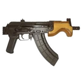 Century Arms Micro Draco 6.25" 7.62X39 30rd Pistol, Black / Wood with PSB Pic Rail - HG2797P-N