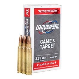 Winchester Ammo .223 Remington 20rd 62gr FMJ Open Tip- U223HP62