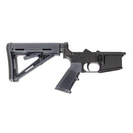 PSA MOE Stealth AR-15 Complete Rifle Lower W/ Classic Grip and Trigger Guard, Gray