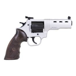 Taylors & Company Double Action 4" 357Mag 7rd Revolver Silver / Wood Grip w/ Target Sight - RC1/230083