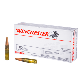 Winchester USA 300BLK 200gr FMJ-OT Sub Sonic Ammunition - 20rds - USA300BLKX