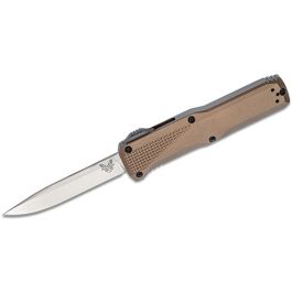 Benchmade Phaeton Spin-Fire Double Action OTF Drop-Point Knife, Dark