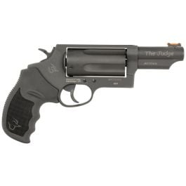 Taurus Judge T.O.R.O. .410 Gauge/.45 Long Colt Revolver 3" 5rds, Black - Versatile and Powerful Defense Revolver - 24410P31T