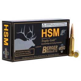 HSM Ammunition Trophy Gold 140 gr Match Hunting Very Low Drag 6.5 Crd Ammo, 20/box - BER-65 Creedmoor 140VLD