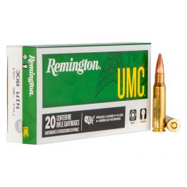 Remington UMC 150gr FMJ 308 Win Ammo, 20 rds - 23715
