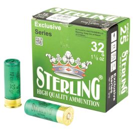 Sterling Exclusive 12 Gauge 2-3/4" #4 Bird 1-1/8 oz 25rds Shotshell ...