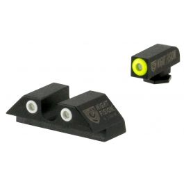 Night Fision CNK027007WGZG White Front//Black Rear U-Notch Night Sight for TP9SF