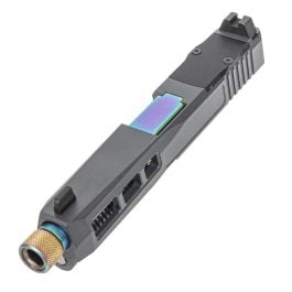 PSA Dagger Complete SW1 RMR Slide Assembly W/ Chameleon Threaded Barrel, Gray