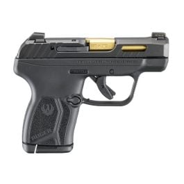 Ruger LCP Max 2.8" .380 ACP 10rd Pistol, Black W/ Gold Barrel, Tritium Sights and Holster- 13766