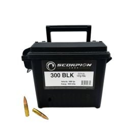 Scorpion Ammunition 300 BO 147gr 200rd Ammo Can - 300B147FMJ-S200