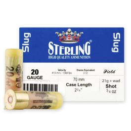 Sterling Ammo 20ga Tornado Slug 10rd - GOAASTER20TS