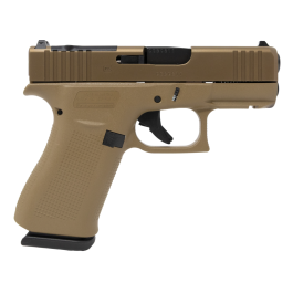 Glock 43X MOS 3.41" 9mm 10rd Pistol, Coyote - PX435Z201FRMOSK