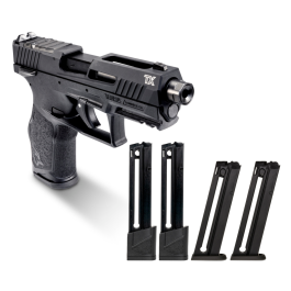 Taurus TX22 T.O.R.O Gen2 4.1" 22LR Pistol, Black w/ (3)16rd and (2)22rd Mags - 1-2TX22P141-5XMAG