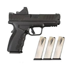 Springfield Armory XD Mod4 4" 9mm (4)16rd Pistol GearPac w/ Virdian RFX11 Green dot and Pistol Case - XDDG9101B-M4-PAC