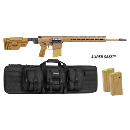 PSA Sabre-10A2 "Super Sass" Billet 20" .308 5R FDE Rifle w/ 15"Sabre Lock up rail, B5 CPS Stock, 3 Mags, & Black Bag