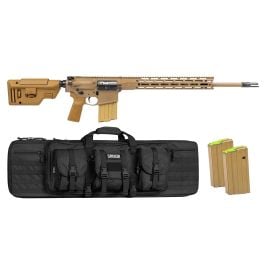 PSA Sabre-10A2 "Super Sass" Forged 20" .308 5R FDE Rifle w/ 15"Sabre Lock up rail, B5 CPS Stock, 3 Mags, & Black Bag