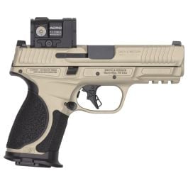 Smith & Wesson M&P9 M2.0 Spec VI Bundle 4" 9mm 15rd Pistol, Champagne w/ Aimpoint Acro P-2 Red Dot - 14634