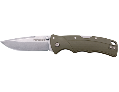 Cold Steel Verdict EDC Folding Knife, Spear Point, ODG - CS-FL-C3SPSSODGZ