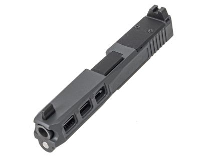 PSA Dagger Complete SW3 RMR Slide Assembly With Non-Threaded Barrel, Gray