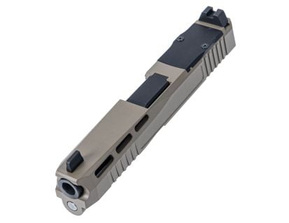 PSA Dagger Complete SW4 RMR Slide Assembly With Non-Threaded Barrel, FDE