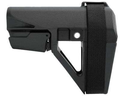 SB Tactical SBA5 5-Position Adjustable Pistol Brace, Black - SBA5X-01-SB