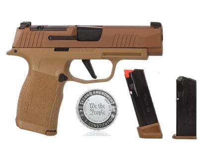 Sig Sauer P365XL 2A 9mm 3.7" 17rd Pistol, Coyote Tan - 365XL-9-CXR3P-2A