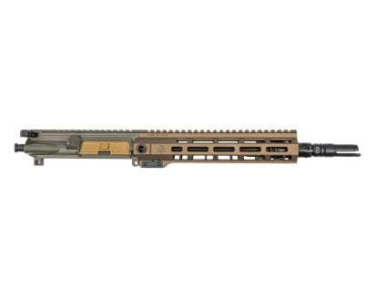 PSA "Sabre" Forged 11.5" Nitride 5.56 Upper W/Rifle Speed Gas Block, Moss Green and Burnt Bronze Rail
