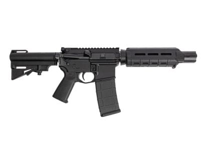 PSA 7" Pistol-Length 5.56 NATO 1/7 Nitride MOE AR-15 Complete Pistol W/HAR-15 Brace, Black