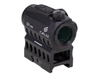 Cyelee Optics T10 X PRO Pic Rail Mounted - 2/30 MOA Red Circle Dot - X004CV26XX