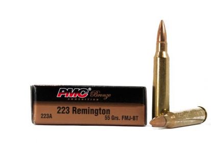 PMC Bronze .223 Remington 55GR FMJ-BT Ammunition (20 Rounds)