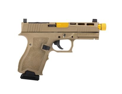 Blem PSA Dagger Complete SW4 RMR 9mm Pistol W/ Gold Barrel, FDE
