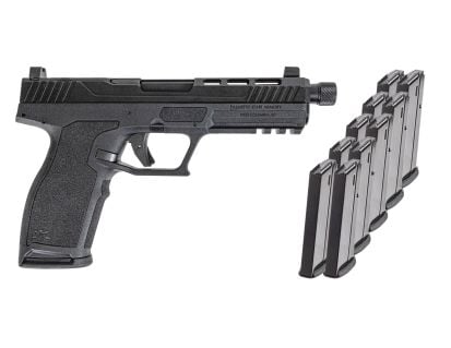 PSA 5.7 Rock Complete RK1 Optics Ready Pistol With Threaded Barrel, Black  With 10 Magazines & PSA Pistol Case