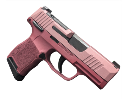 Sig Sauer P365 3.1" 9mm O.R. (2)10rd Pistol, Cranberry Blush Two Tone w/ Manual Safety