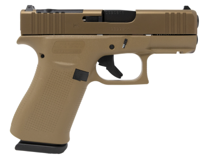 Glock 43X MOS 3.41" 9mm 10rd Pistol, Coyote - PX435Z201FRMOSK