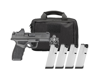 Springfield Hellcat Pro 3.7" 9mm 17/15rd Pistol w/  Viridian Green Dot and Range Bag