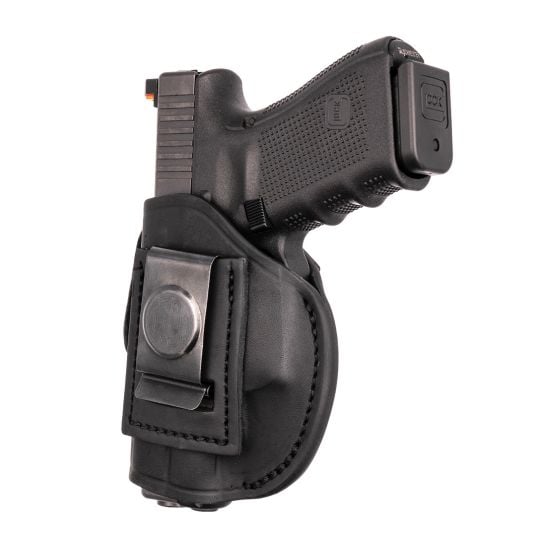 1791 Gunleather 4-Way Ruger LCP Leather IWB/OWB Holster Left 02, Stealth Black - 4WH2SBLL