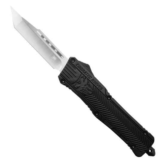 CobraTec Knives CTK-1 Large OTF Knife Tanto, Black - LBCTK-1LTNS ...