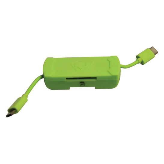 HME SD Card Reader Convenient Data Access in Black/Green HME