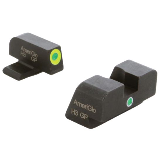 AmeriGlo iDot Sight Set Front/Rear, Green/LumiGreen/Green XD301