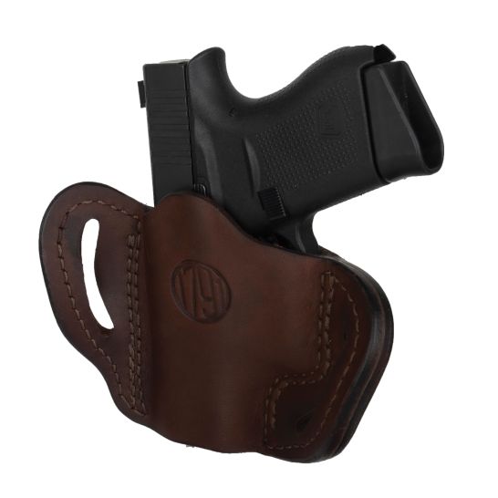 1791 Gunleather Optic Ready Glock 43/Walther PPK Leather OWB Right Holster C - MOBHCBRWR