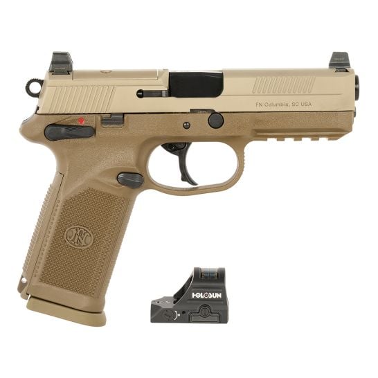 FNH FN 45 Tactical Bundle .45 ACP 5.30" 10rds, Flat Dark Earth
