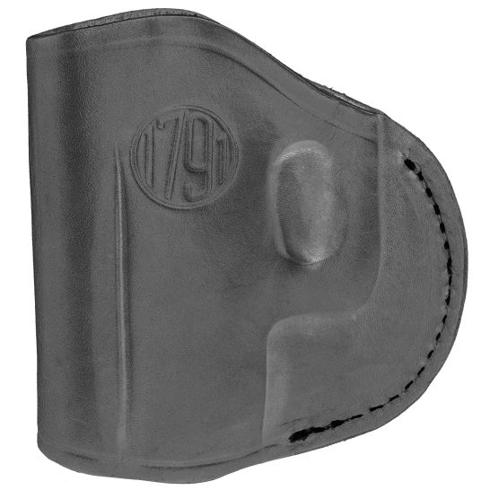1791 2 Way Right Hand IWB Holster, Size 4 Stealth Black Leather - 2WH4SBLR