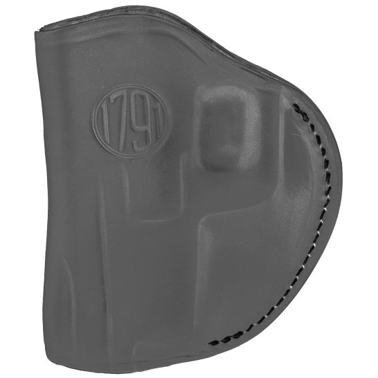 1791 Gunleather 2-Way IWB Right Hand Leather Holster, Black - 2WH5SBLR