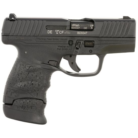 Walther Arms PPS M2 Carry Frame 3.20" 9mm Luger 8rd Pistol, Black Polymer Frame, Tritium Night Sights - 2902532