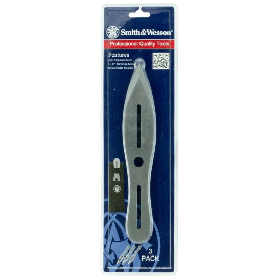 Smith & Wesson Dual Edged Spear Point Throwing Knife Set, 3/pack
