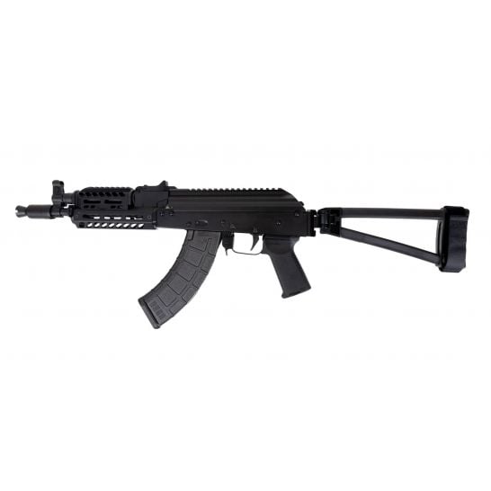 PSA AK-P GF3 MOE Triangle Side Folding Pistol with ALG Trigger and JL Billet Rail, Black