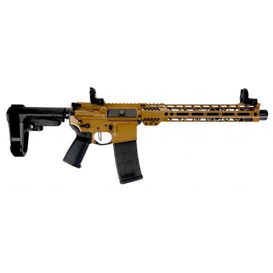 PSA Custom 5.56 NATO 10.5" Nitride 1/7 12.5" CrossCut MLOK SBA3 Pistol