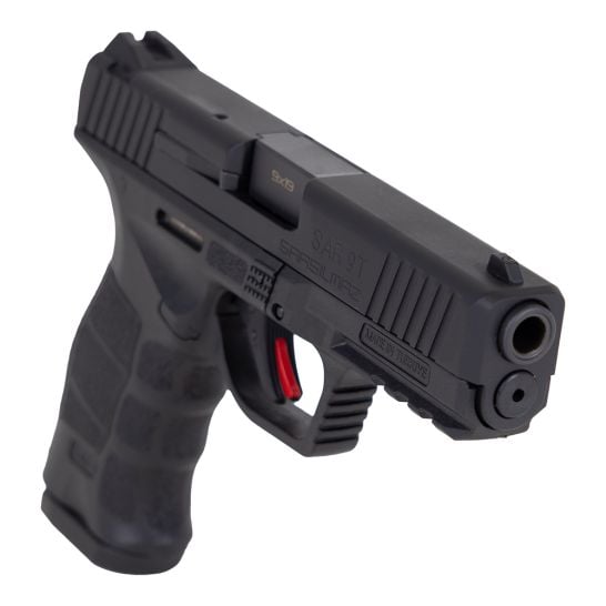 SAR SAR9T 9mm Pistol 17rd 4.4", Black - SAR9TBL
