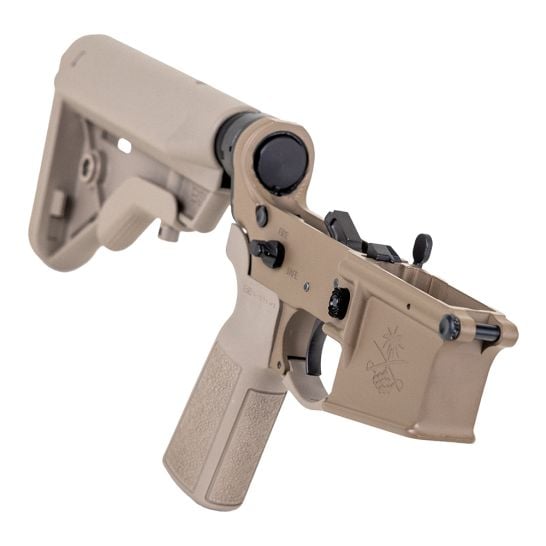PSA Sabre-15 Forged Lower with B5 Bravo Stock and Grip -FDE