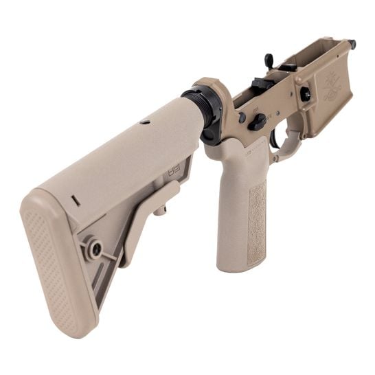 PSA Sabre-15 Forged Lower with B5 Bravo Stock and Grip -FDE